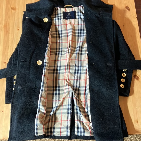 Burberry London Trench Coat Alpaca Rum Wool Black Series - Picture 6 of 7